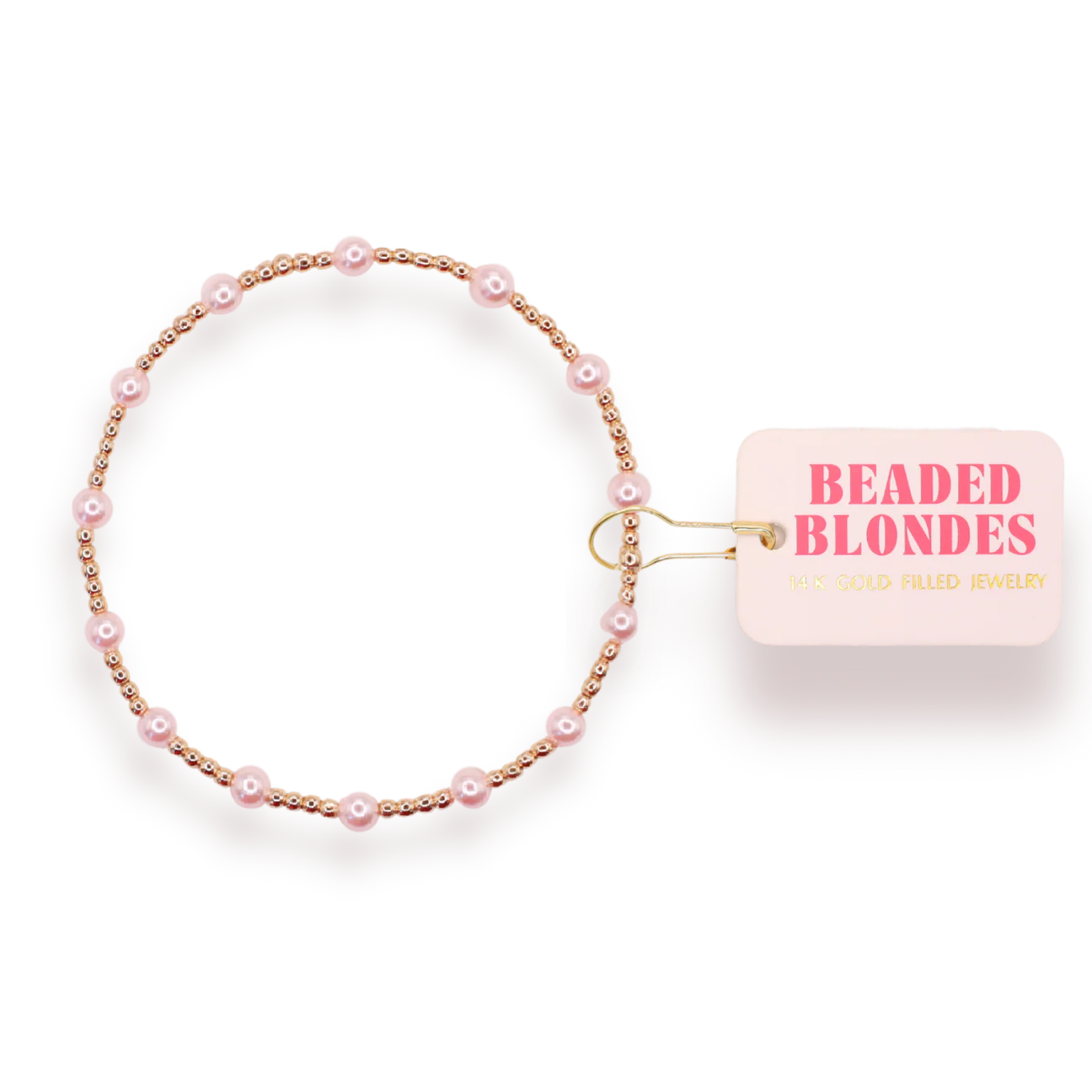 Pink June Bracelet in Gold