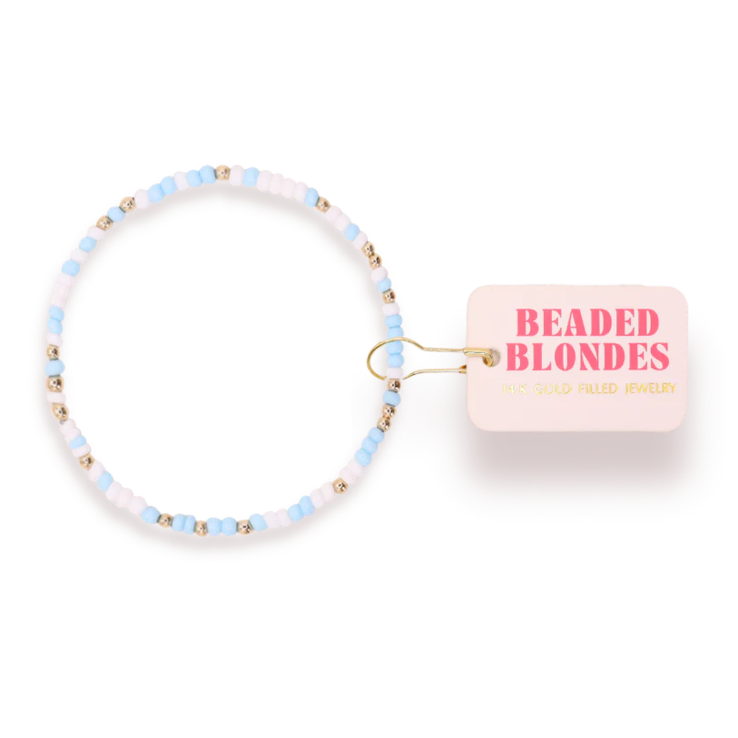 Blue &  White Sprinkle Bracelet