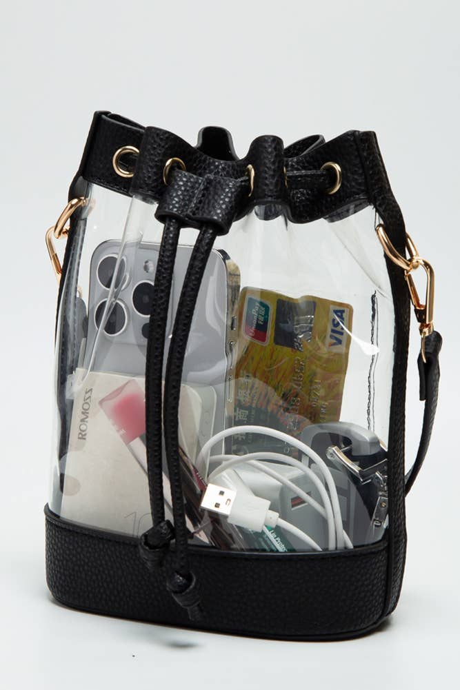 Clear Crossbody  Bucket