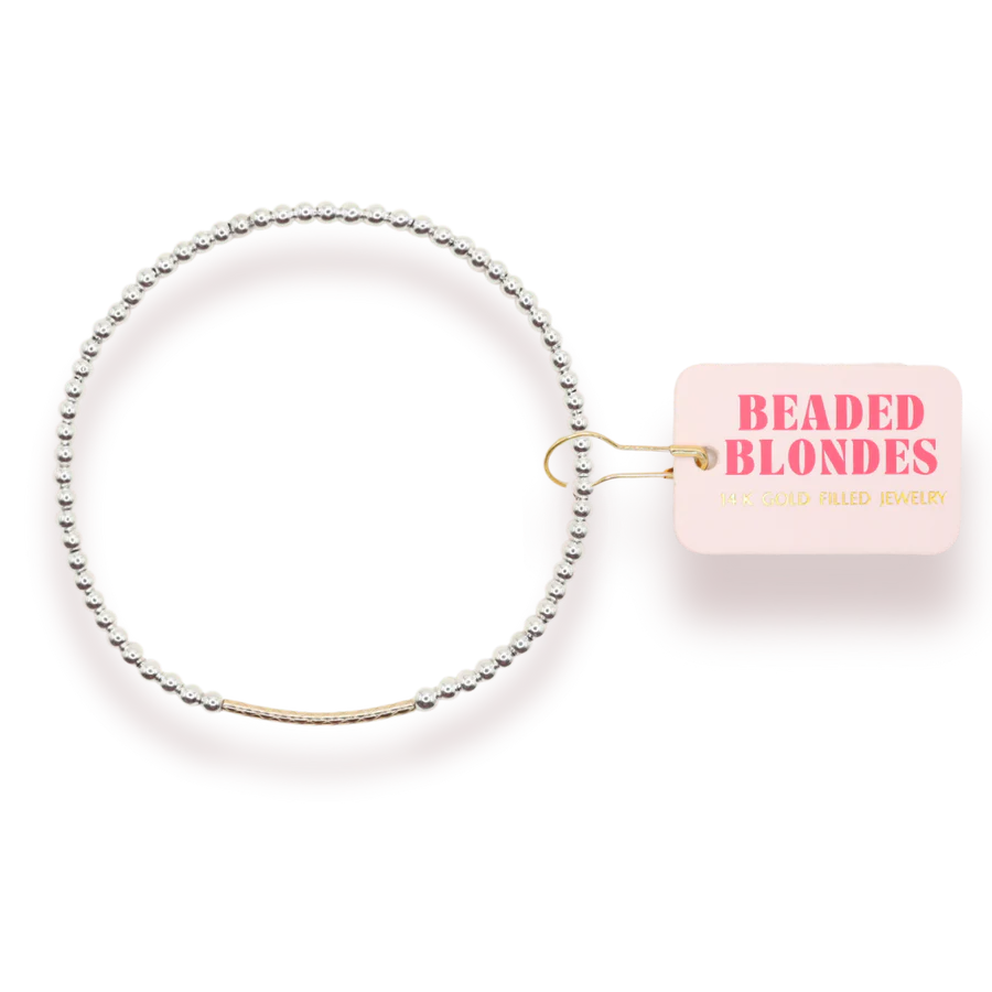 Dainty Bar Sliver with Gold