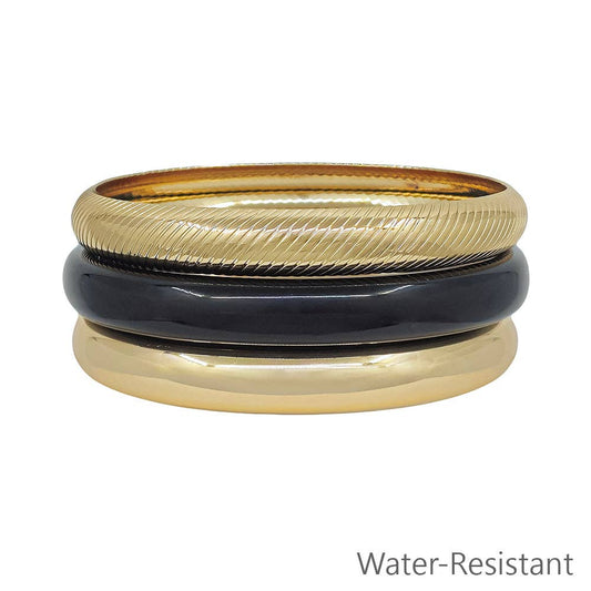 Water Resistant Set of 3 Bangles