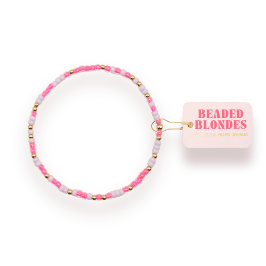 Pink & Lilac Sprinkle Kids Bracelet