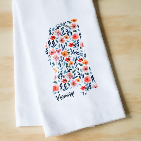 Mimie Floral MS Tea Towel