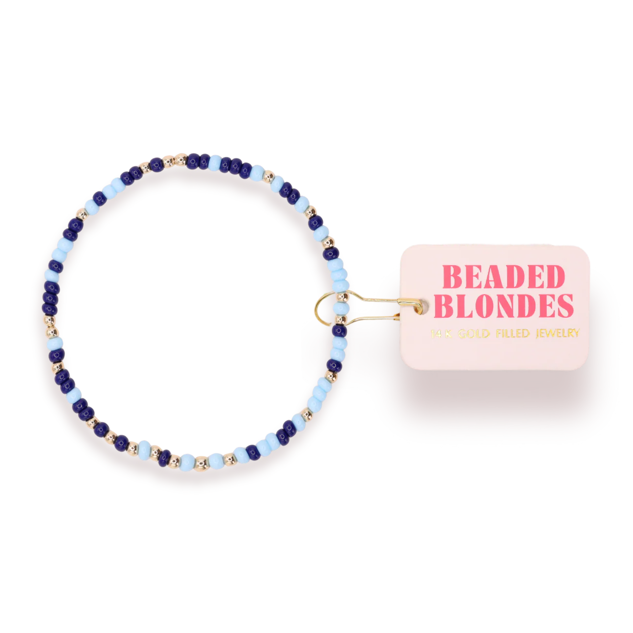 Blue and Navy Sprinkle Bracelet