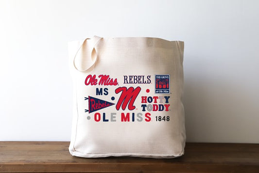 Ole MIss Cluster Tote