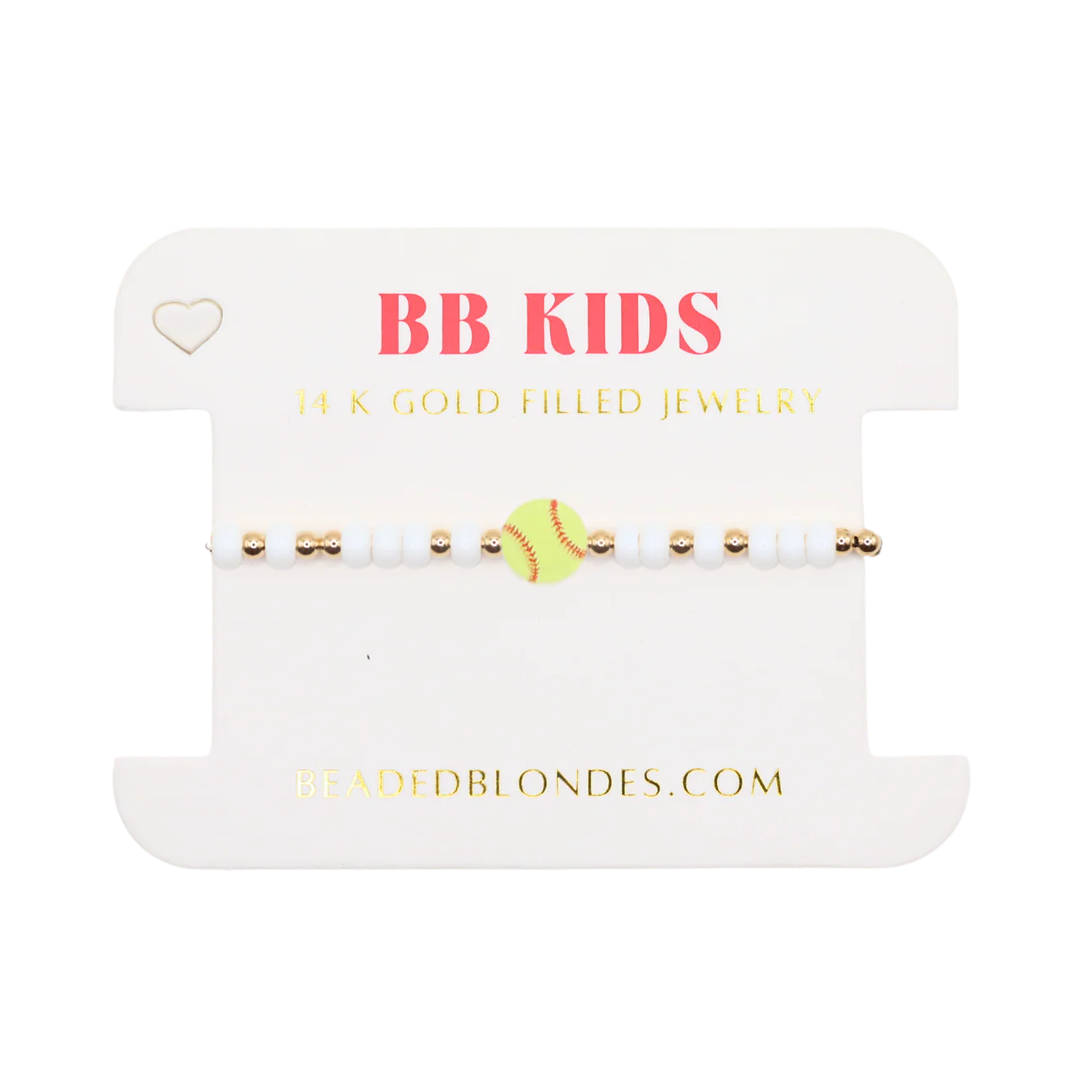 Softball Sprinkle Bracelet (Kids)