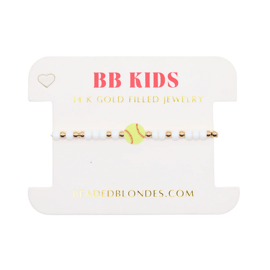 Softball Sprinkle Bracelet (Kids)